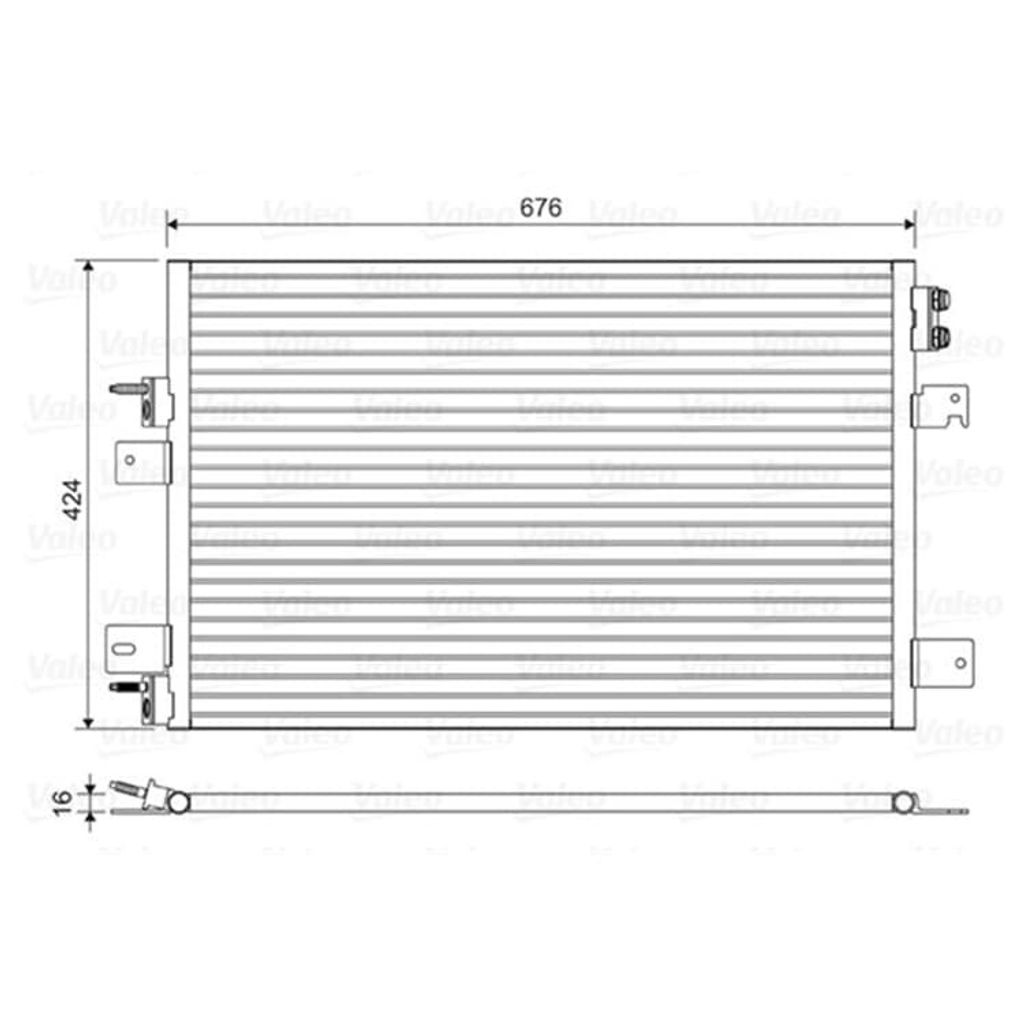 VALEO 814492 Kondensator Klimaanlage Klimakondensator für JEEP COMPASS (MK49)