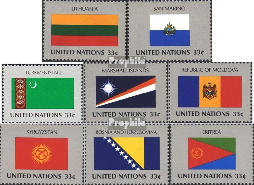 Briefmarken UNO - New York 1999 Mi 797-804 (kompl.Ausg.) gestempelt Mitgliedsstaaten