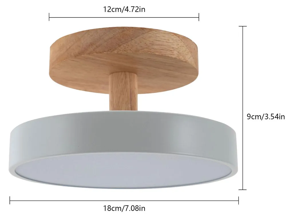 Plafonnier design moderne rond marron à luminosité réglable Ø40cm - 2
