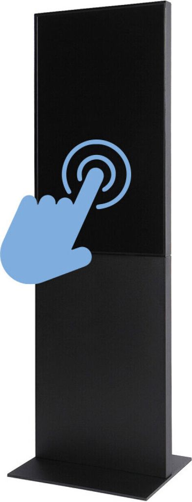 Showdown Displays Smart Line Digitale Infotstele mit Samsung-Bildschirm Und Touchscreen - 43 Zoll - Schwarz