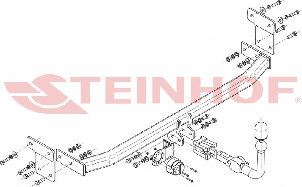Z546650 Anhängerkupplung passend für HYUNDAI Elantra V 2011-2015 abnehmbar