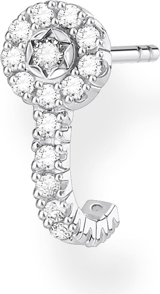 THOMAS SABO Einzel Ohrstecker "Weisse Steine" Silber Produktbild 