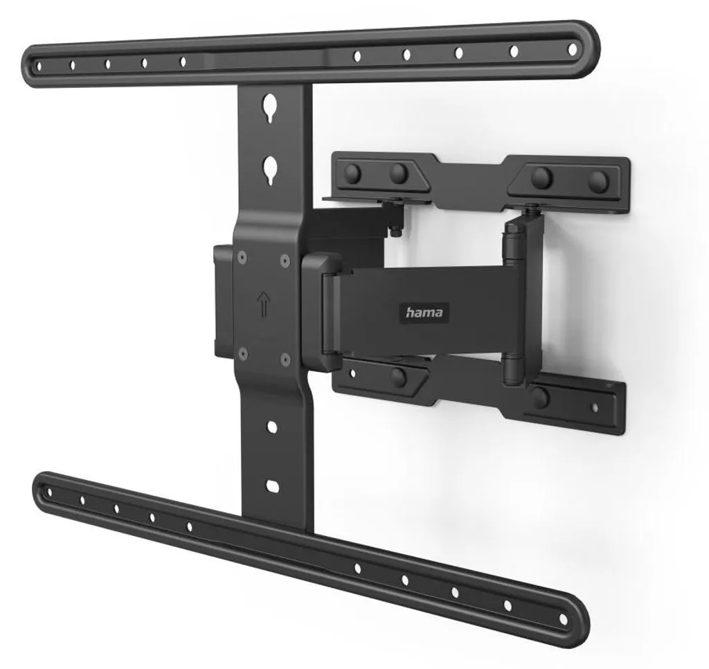Support mural Hama pour TV 90"(2,29m) - Alu Noir Ultra-Plat - Fixation 600x400