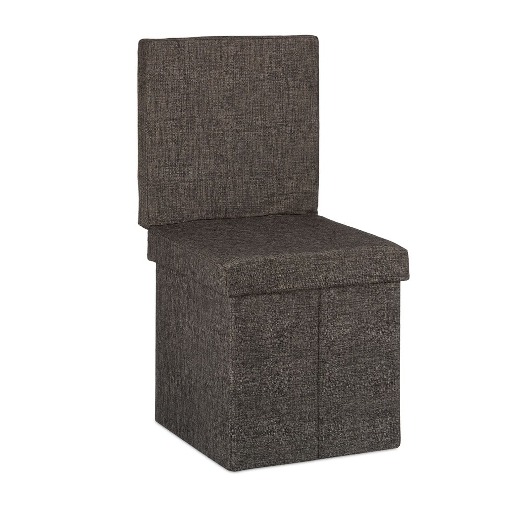Relaxdays – sedací taburet s opěrkou, VxŠxH: 73x38x38 cm, Obrázek produktu 
