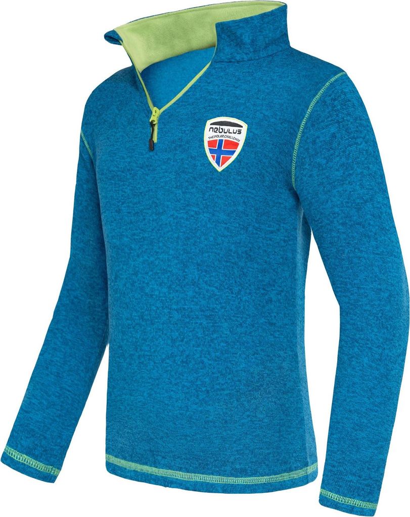 Nebulus Fleecepullover KYLE Herren, warmer Fleecepullover, Pulli aus Fleece mit Half Zip Reißverschluss, P5224 - Herren, malibu-lime, XXL