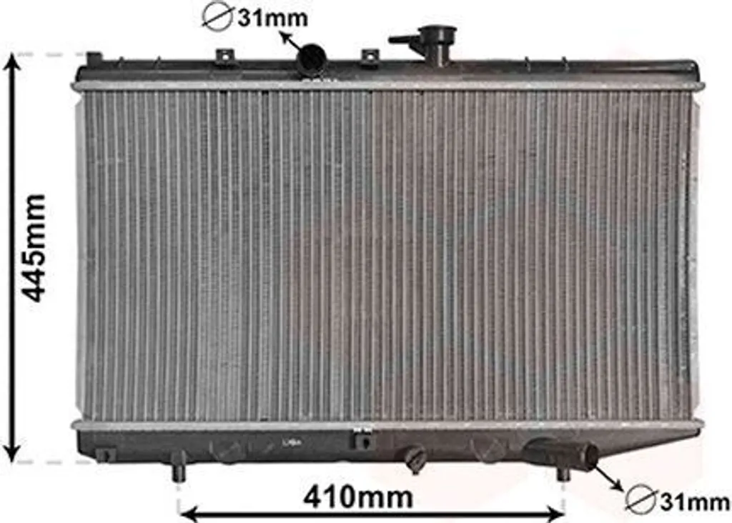 Radiateur VAN WEZEL 83002050 pour KIA RIO Berline et Break DC