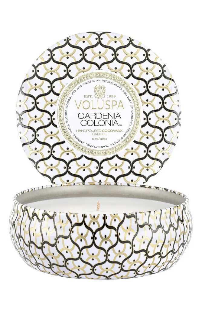 Candela Naturale Voluspa Gardenia Colonia - Cera di Cocco 340g
