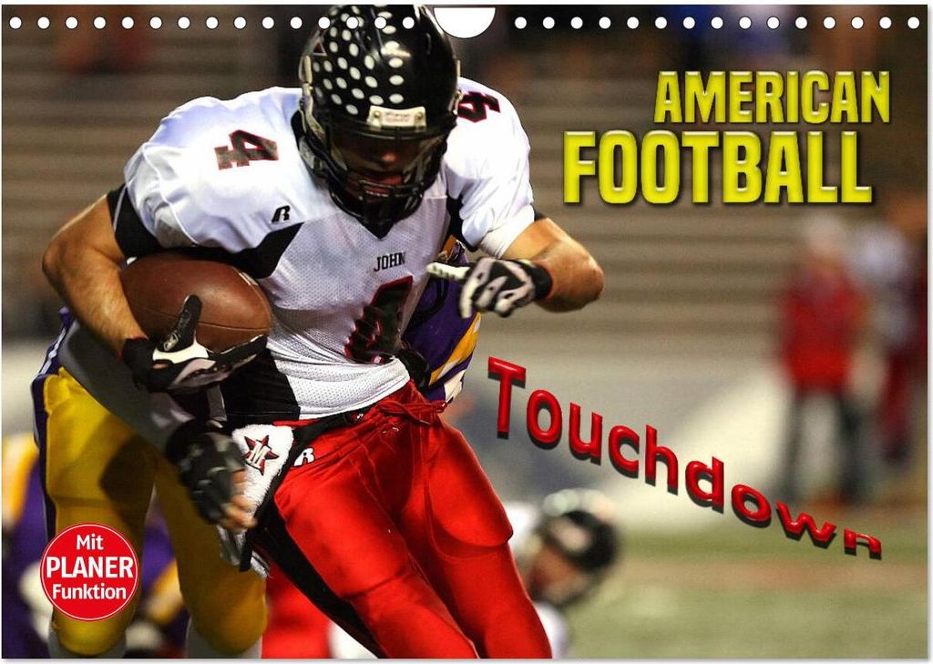American Football - Touchdown (Wandkalender 2026 DIN A4 quer), CALVENDO Monatskalender