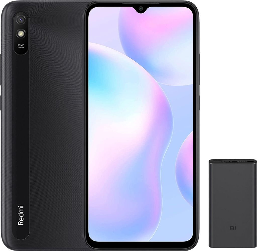 Xiaomi Redmi 9AT Handys 32 GB 2GB Grau & 10000 mAh Mi 18W Schnelllade-Powerbank