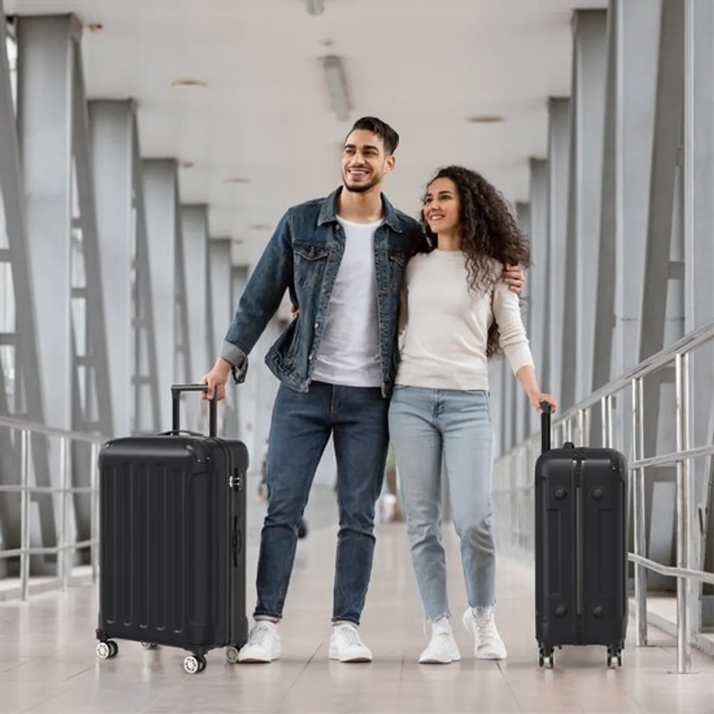 Voyagoux Black Collection: Set 4 Valigie Rigide ABS con TSA e Ruote - 14
