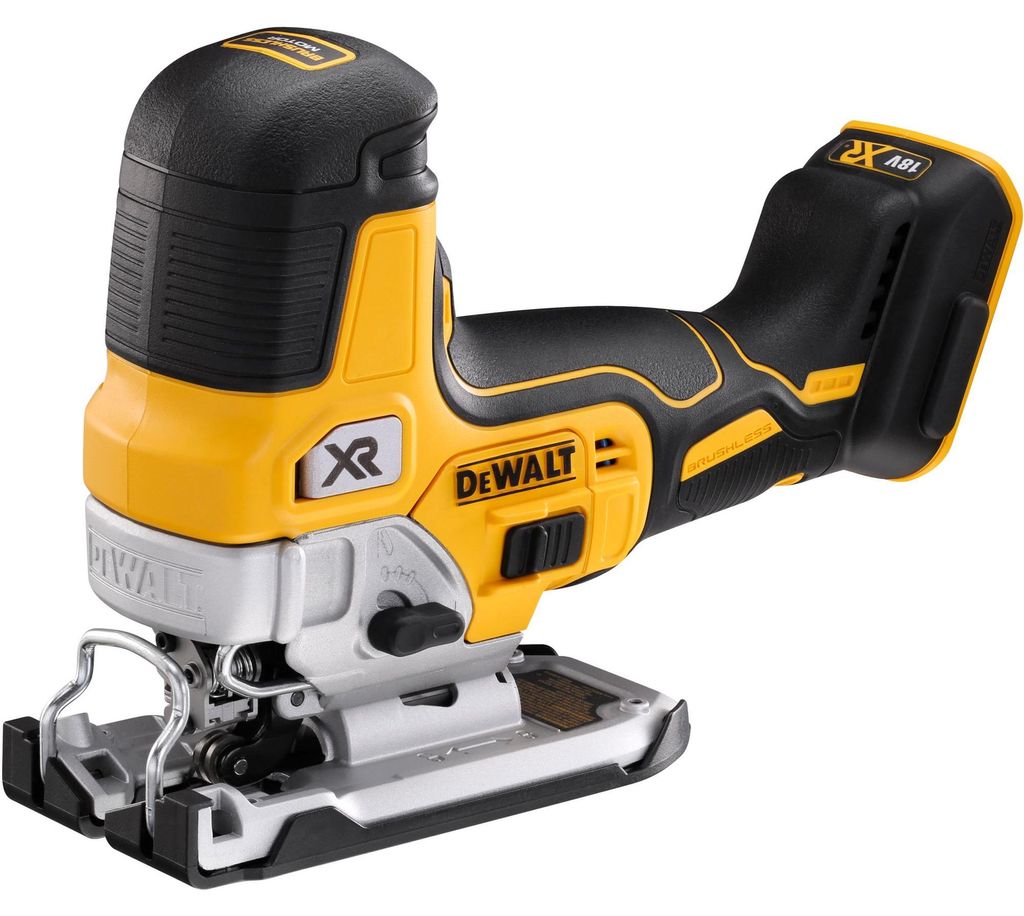 DeWALT DCS335NT, Schwarz, Gelb, 45°, 3200 SPM, 13,5 cm, Produktbild 