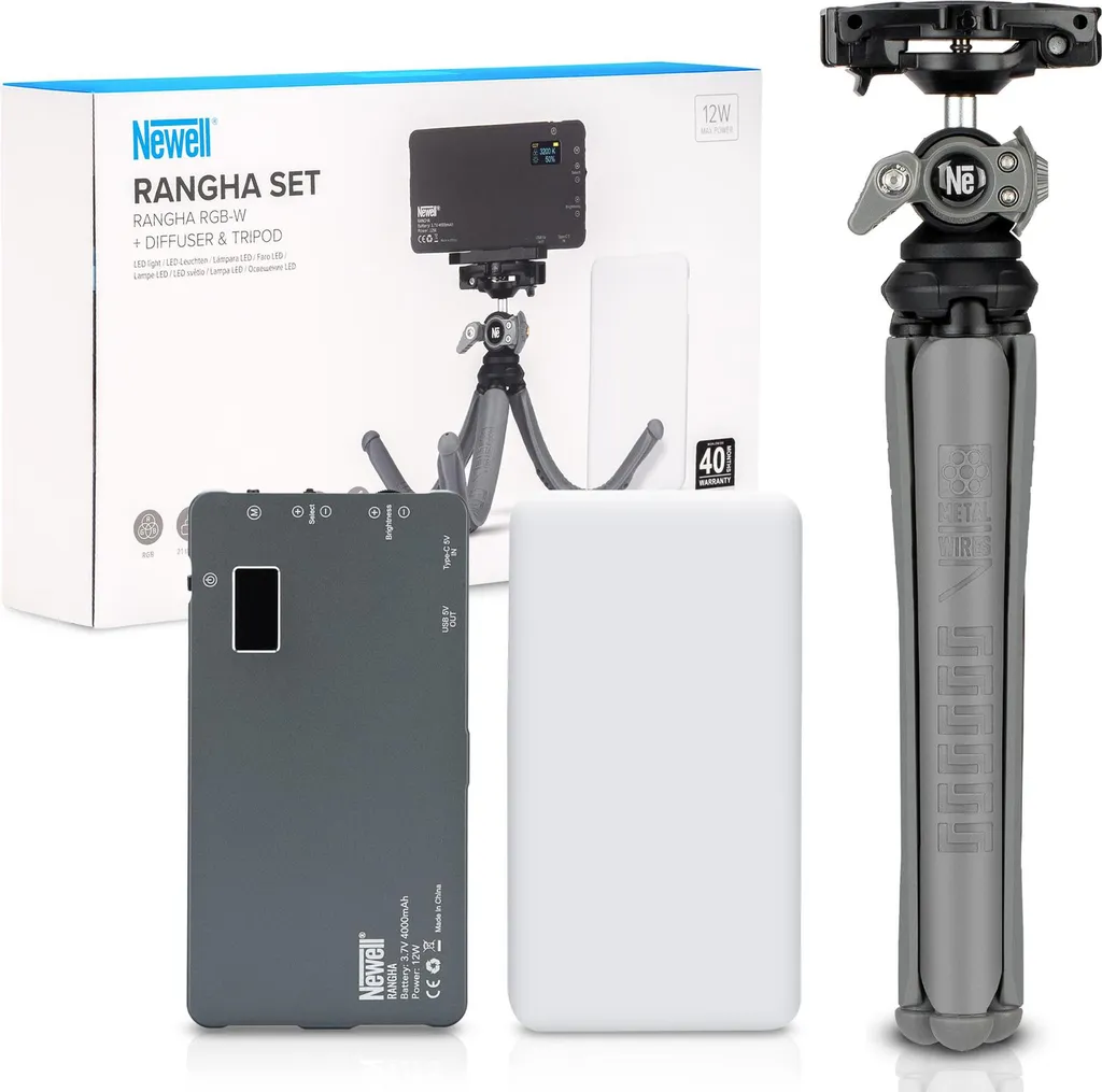 Newell Rangha Set Éclairage LED pour supprimer les ombres avec Trépied