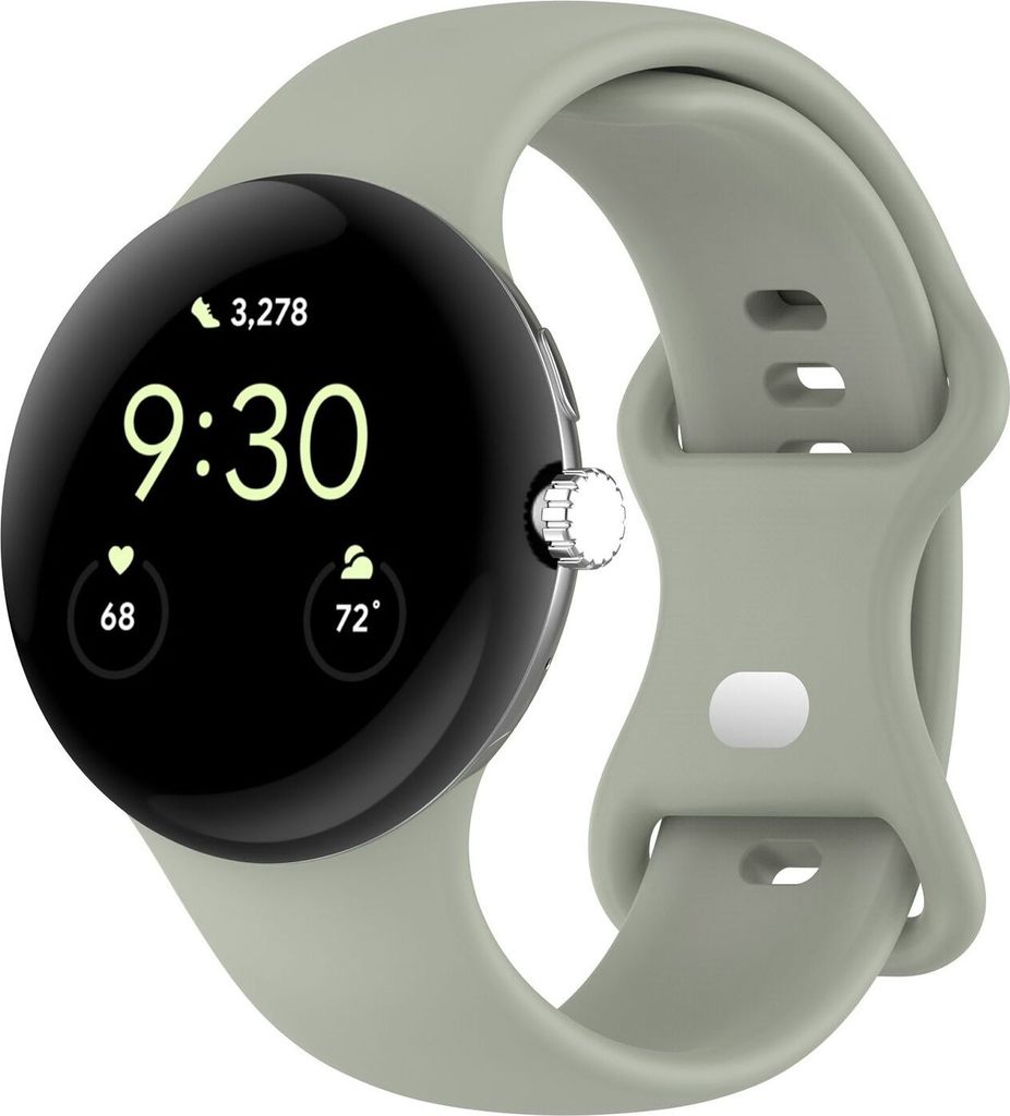 Smartwatch Armband Silikon Google Pixel Watch 4 / 3 45mm Butterfly-Schnalle Band