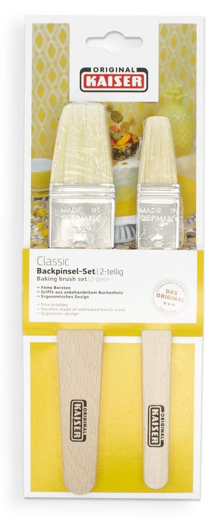 Set di pennelli da pasticceria Kaiser in legno 2 pz. 25 + Immagine del prodotto 