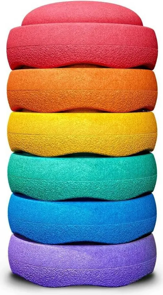 Stapelstein 6er Set Rainbow Classic - Solution Jeu Actif Intérieur - 3