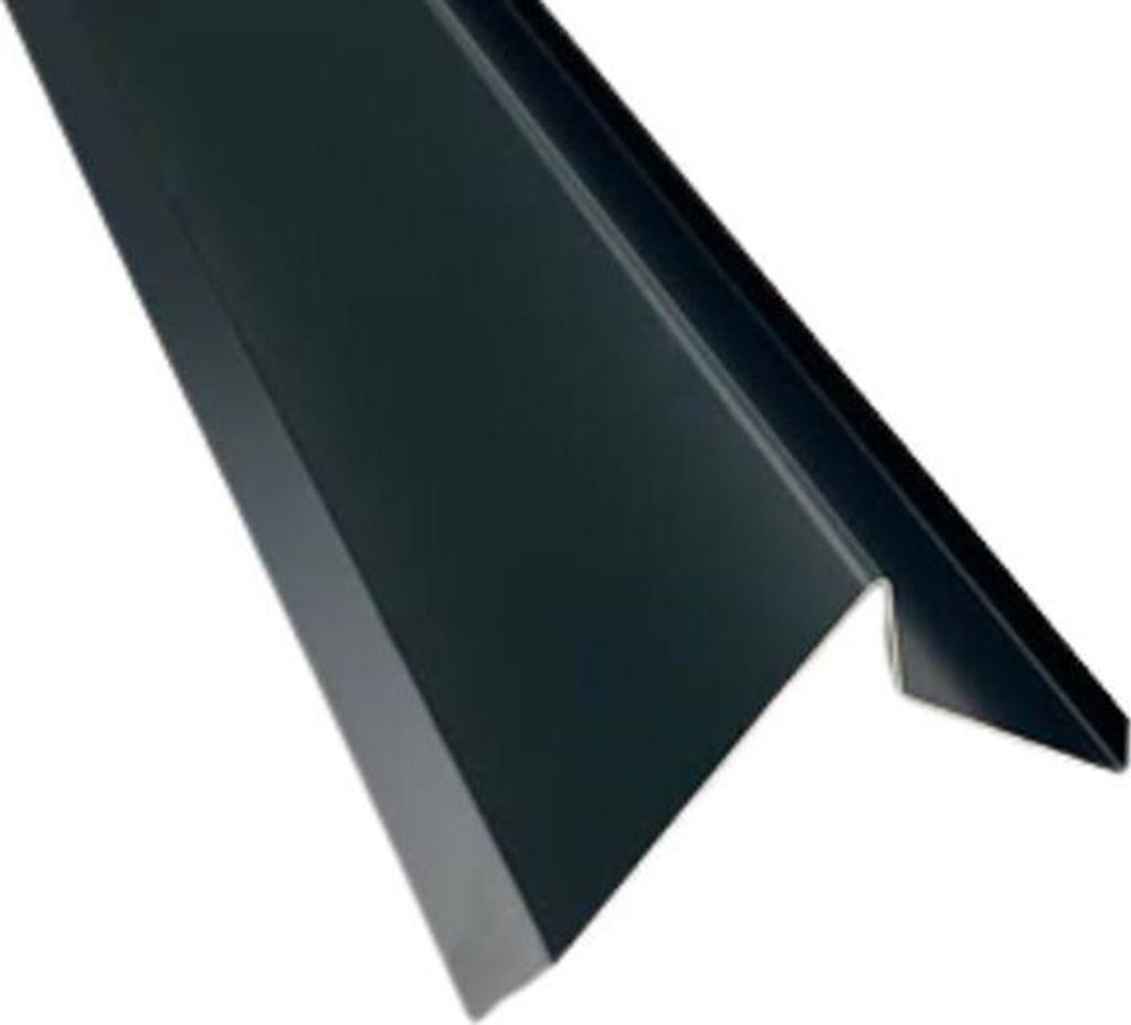 Ortgangblech Ortblech 2 m lang Alu Anthrazit RAL 7016 Zuschnitt 20 cm - Siehe Skizze