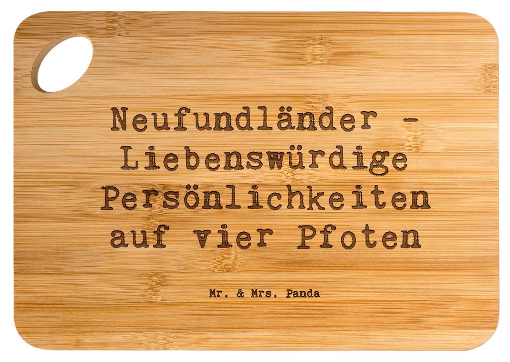 Mr. & Mrs. Panda Brett Spruch Neufundländer Persönlichkeiten - Transparent - Geschenk, Hunderassen, geduldig, Küchenbrett, Hunderasse, Familienh...
