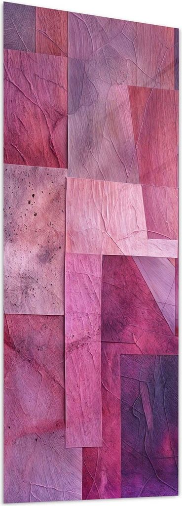 Glasbild 60x150cm in XXL für Wohnzimmer, Schlafzimmer Motiv Abstrakte Blaetter