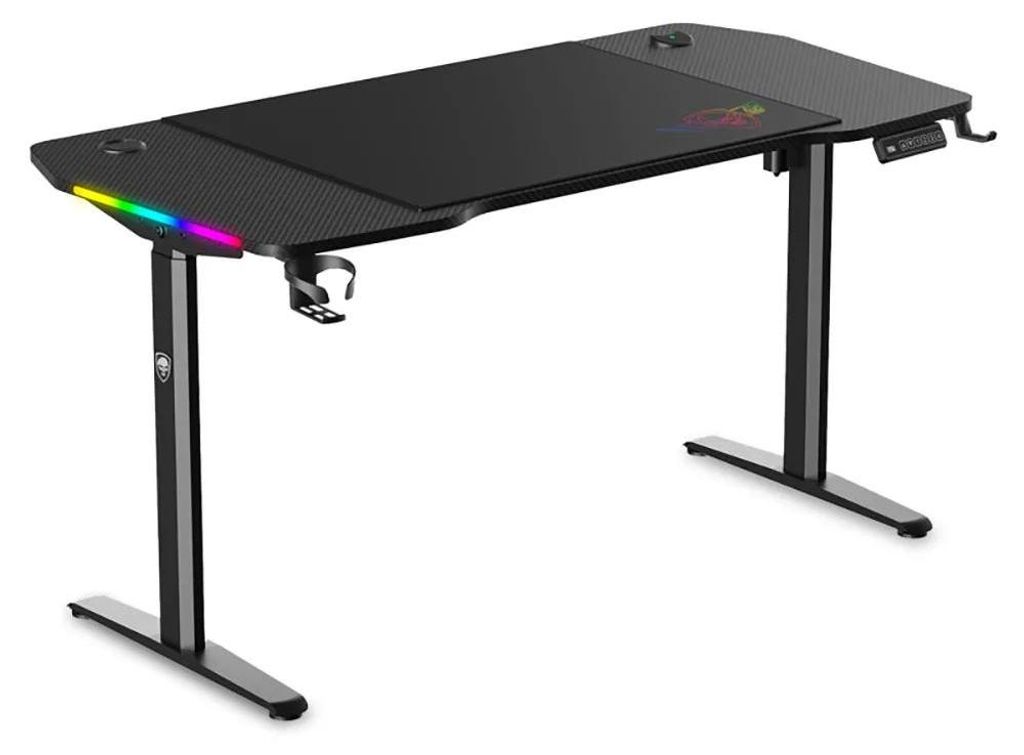 Spirit Of Gamer Headquarter 900 Gaming-schreibtisch Schwarz Schwarz One Size