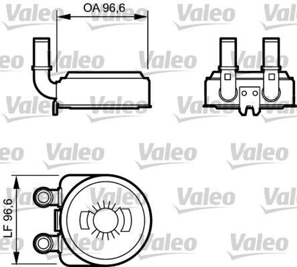 Radiateur d'Huile Moteur pour Citroën C4 C5 et Peugeot 307 407 Valeo 817705