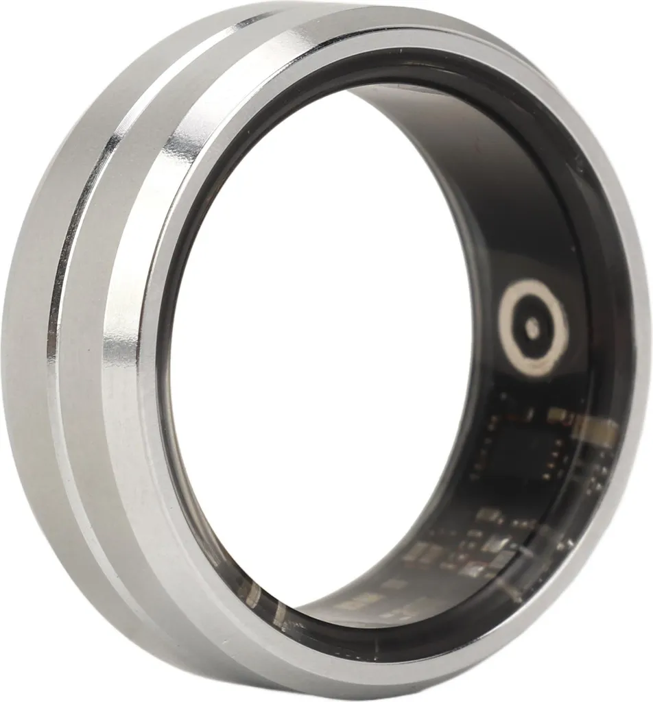 Anneau Connecté Fitness Tracker Argent IP68 pour Android et iOS Taille 12 - 2