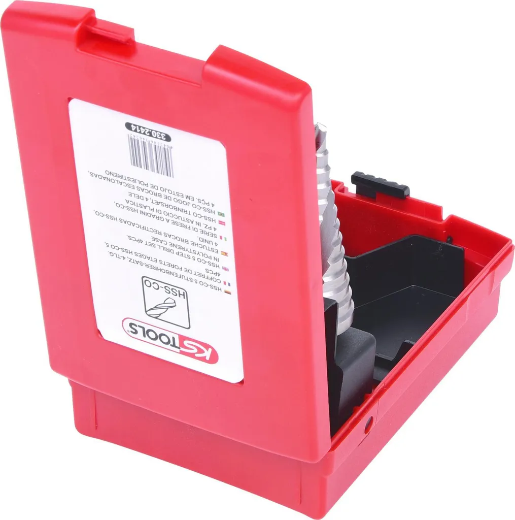KS Tools 330.2414 Jeu de 3 mèches HSS pour perçage métal de haute précision - 3