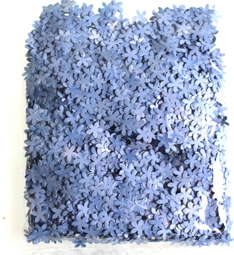 Streu Schleierkraut Ø8mm Streublüte Streudeko Gypsophilla Tischdeko 14g Streuteile, Farbe:hellblau