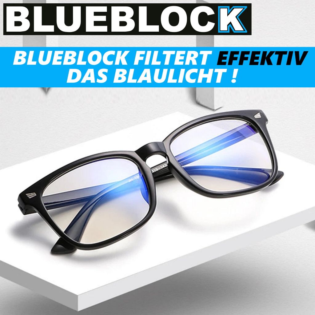 BLUEBLOCK Blaulichtfilter Brille Computer