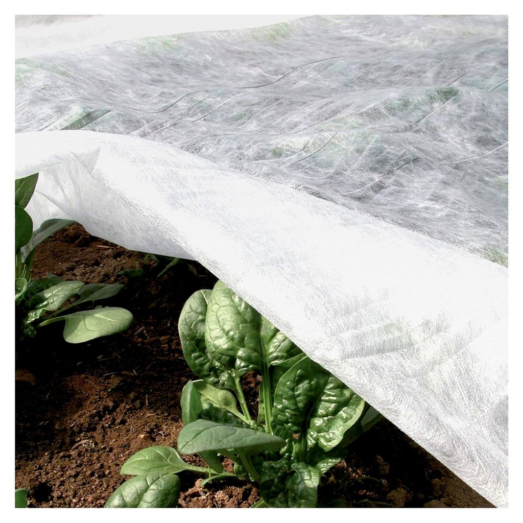 Ortoclima Plus Kälteschutzvlies 2,40 x 5 m Weiß, Winterfrostschutzvlies für Pflanzen und Kulturen, aus Vliesstoff 30 g/m²