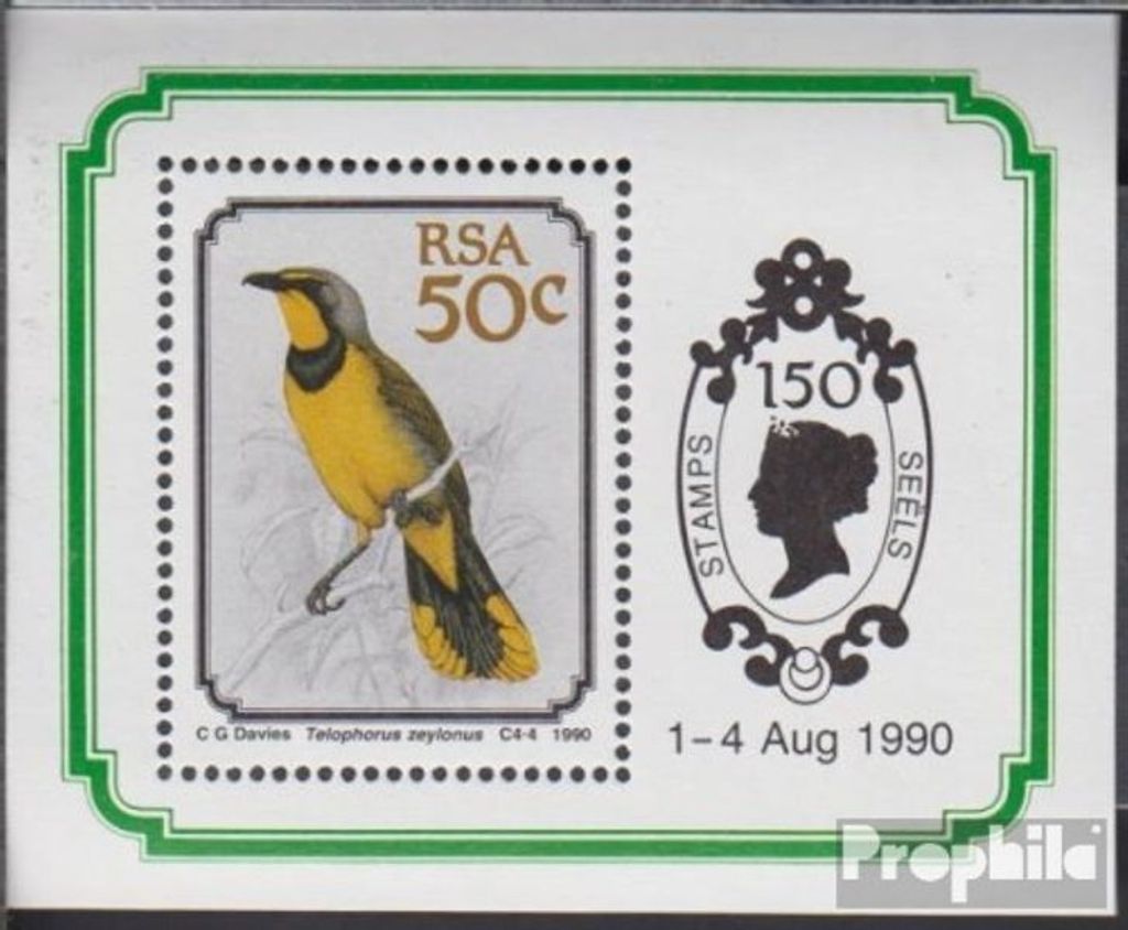 Briefmarken Südafrika 1990 Mi Block25 (kompl.Ausg.) postfrisch Vögel
