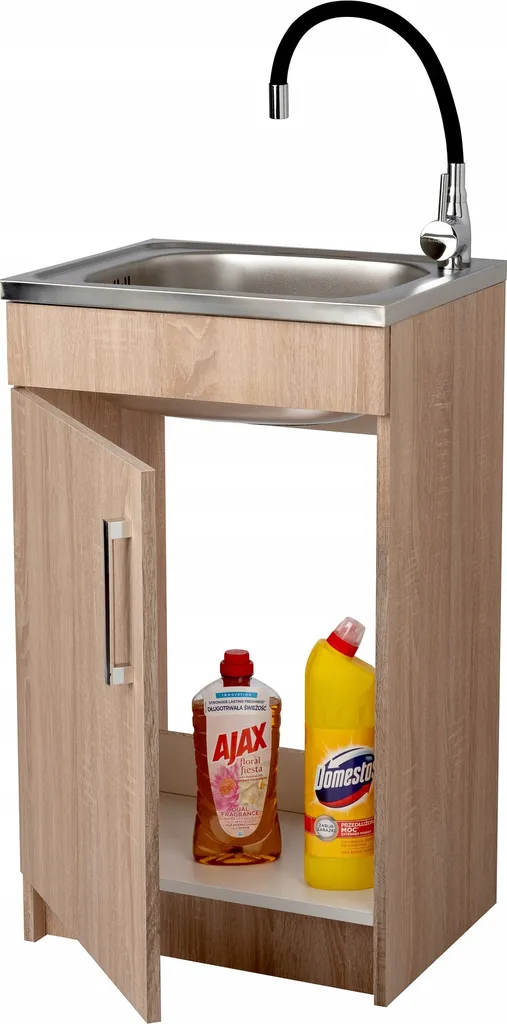 Meuble Sous-Évier 50 cm Sonoma Stamar avec Vasque et Mitigeur Douchette