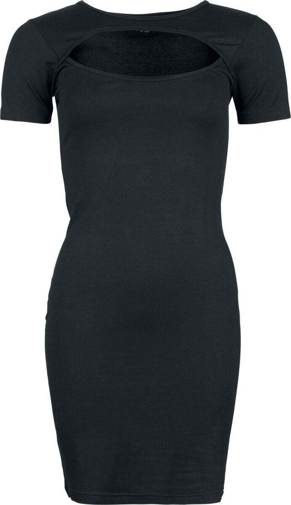 RED by EMP Damen schwarzes kurzes Kleid mit Cut-Out-Ausschnitt M