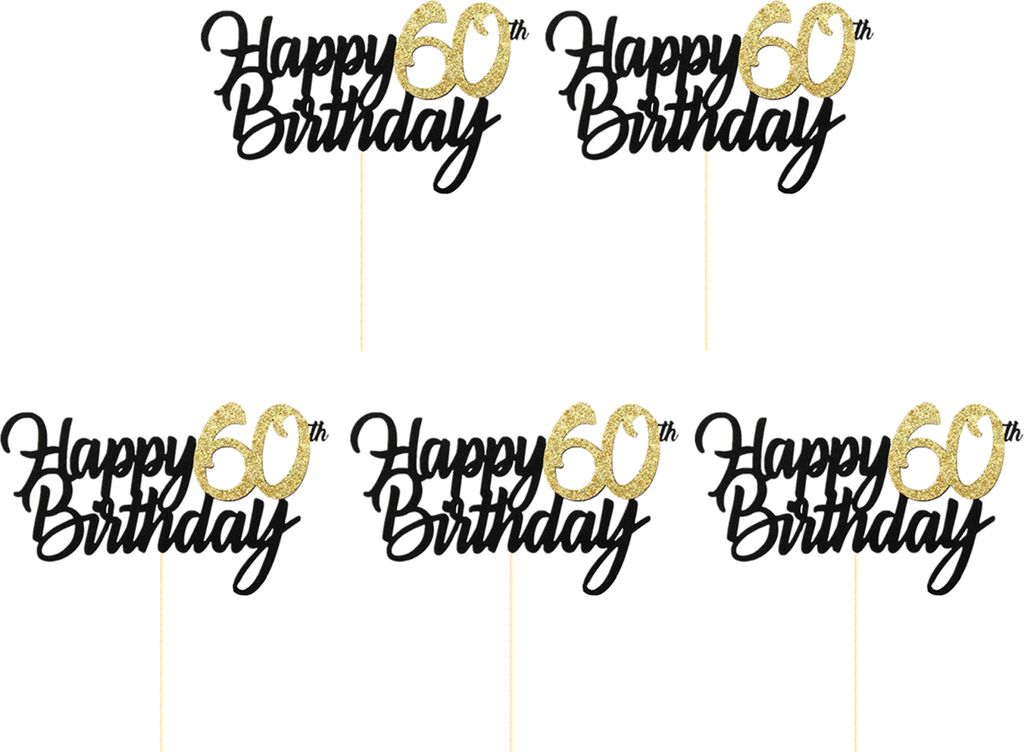 5 Stück Geburtstagskuchenaufsätze, funkelnd, lebensmittelecht, wiederverwendbar, atemberaubende visuelle Wirkung, glitzernde Cupcake-Aufsätze, K...