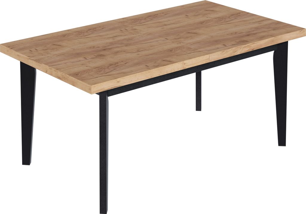 Furneo | Esstisch Ausziehbarer - 90x170/250 cm - Eiche Craft Gold - Skandinavisches Design - Stabil und stilvoll - für Küche und Esszimmer – Loft