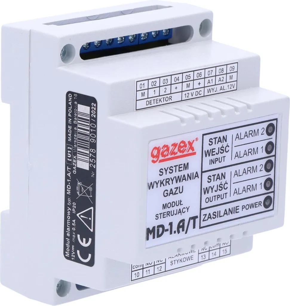 Module d'interface 12V pour rail TS35 compatible avec DG.EN1 et DG/F