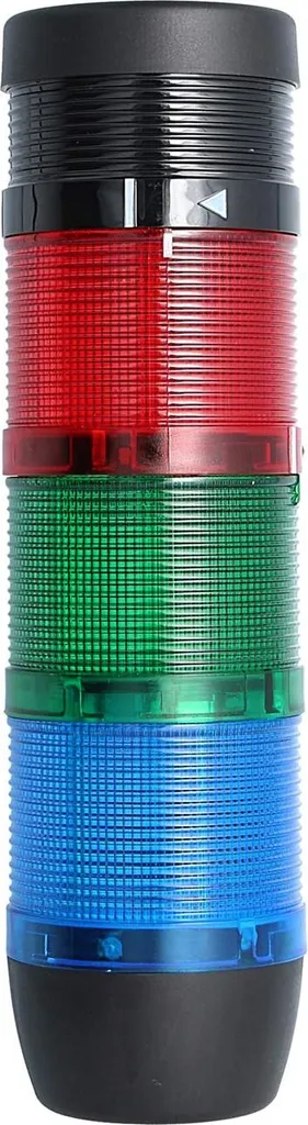 Torretta Luminosa LED 24V STEX24 SS70-B3/24 | Blu-Verde-Rosso 90dB