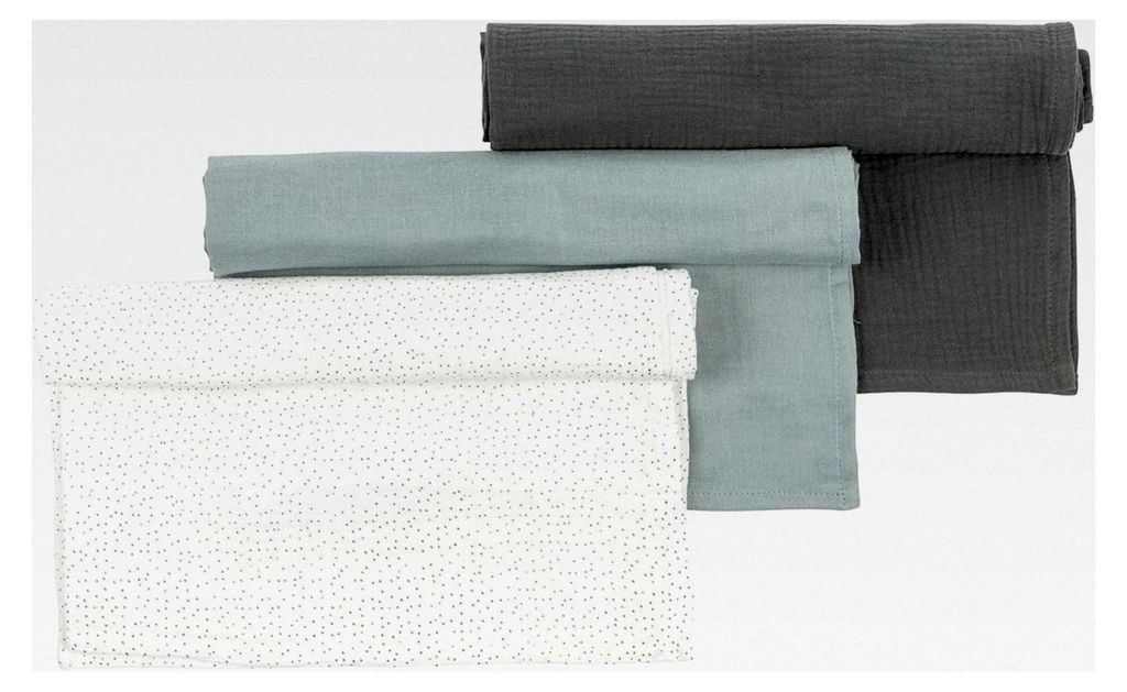 Set aus 3 Pucktüchern 65 x 65 cm