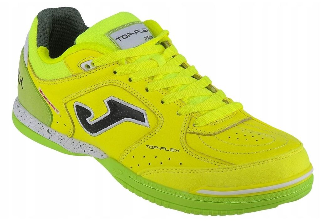 Joma - Herren/Damen Unisex Hallenfußballschuhe "Top Flex 2303", Leder PP6305 (45 EU) (Gelb)