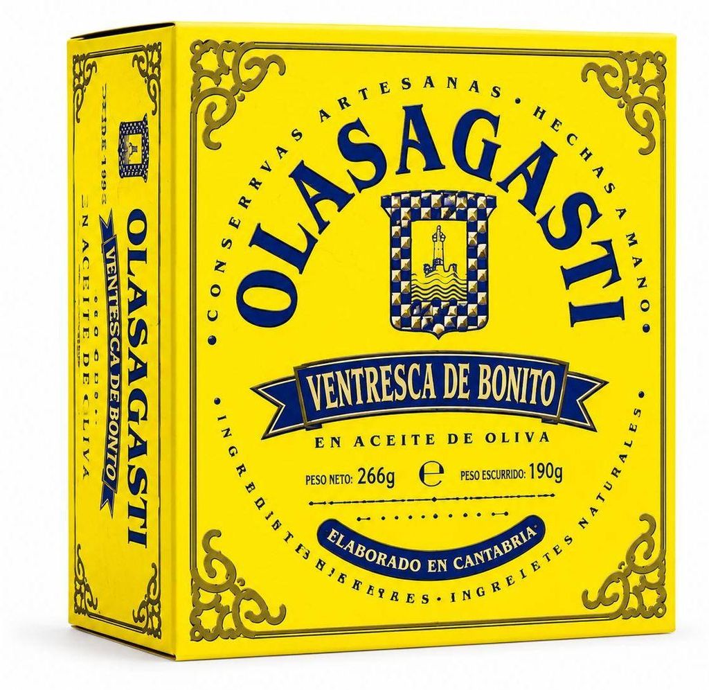 Olasagasti - Bauchfleisch vom Thunfisch (Yellowfin) in Olivenöl, 260 g Dose