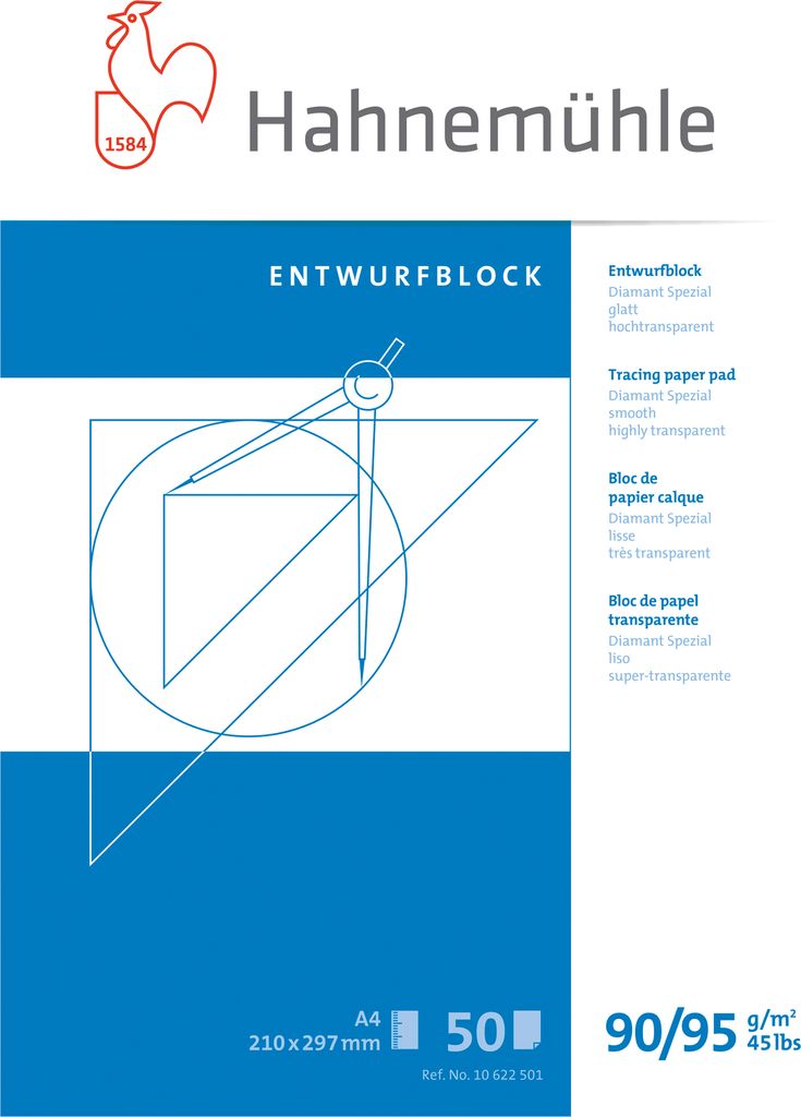 Hahnemühle Skizzenblock FineArt 10622501 DIN A4 90/95g 50Blatt