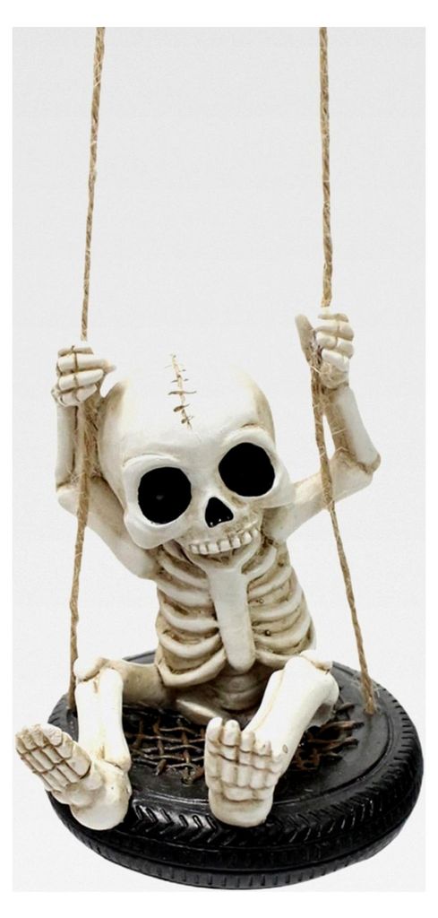 Halloween-Dekoration | Skelett-Schaukel-Anhänger – hängende Dekoration, Gartenornament für Innen- und Außenbereich, Hof, Wände, Bäume, Haus...