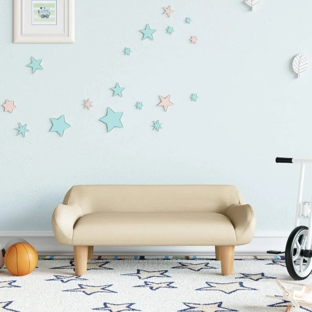OFFERTA Divano Bambini Crema The Living Store 70x40x24 cm - Prezzo Shock