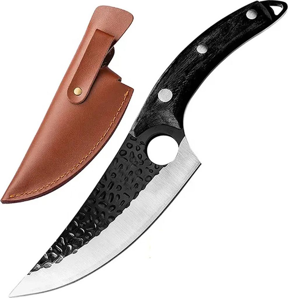 Kuchyňský sekací nůž OK-18425 - Černá/S pouzdrem KP18425 Obrázek produktu 