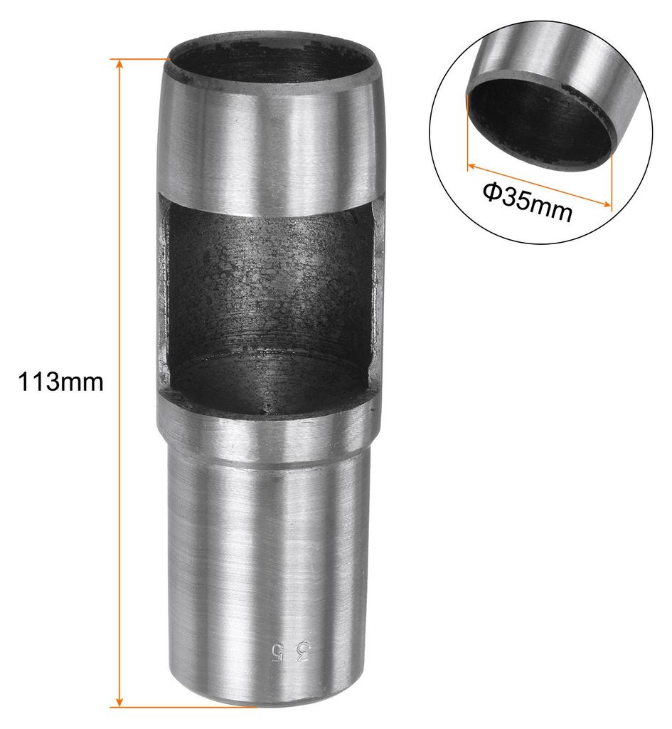 Lochstanze fš¹r Leder 35mm Runde Lochstanze Werkzeug Gš¹rtelstanzer Kohlenstoffstahl Einzelstanze fš¹r Uhrenarmb?nder Schneiden von Lederhand...