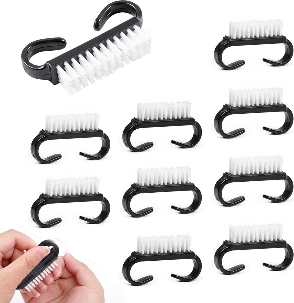 12 Nagelbürsten Set – Für Saubere Nägel, Hände & Füße, Ergonomisches Design