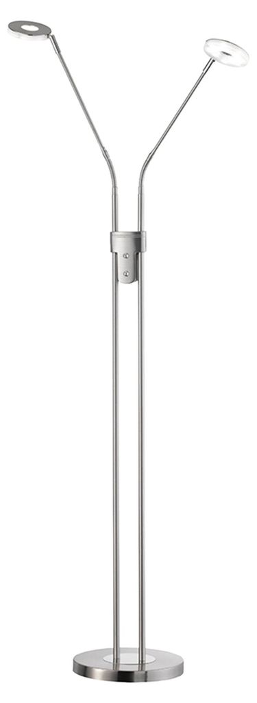 Fischer & Honsel lampa podłogowa LED DENT srebrna 150cm Zdjęcie produktu 