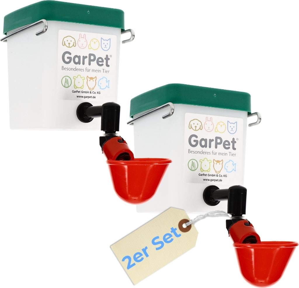 2er Set Beckentränke 500 ml Geflügeltränke Küken Nager Produktbild 