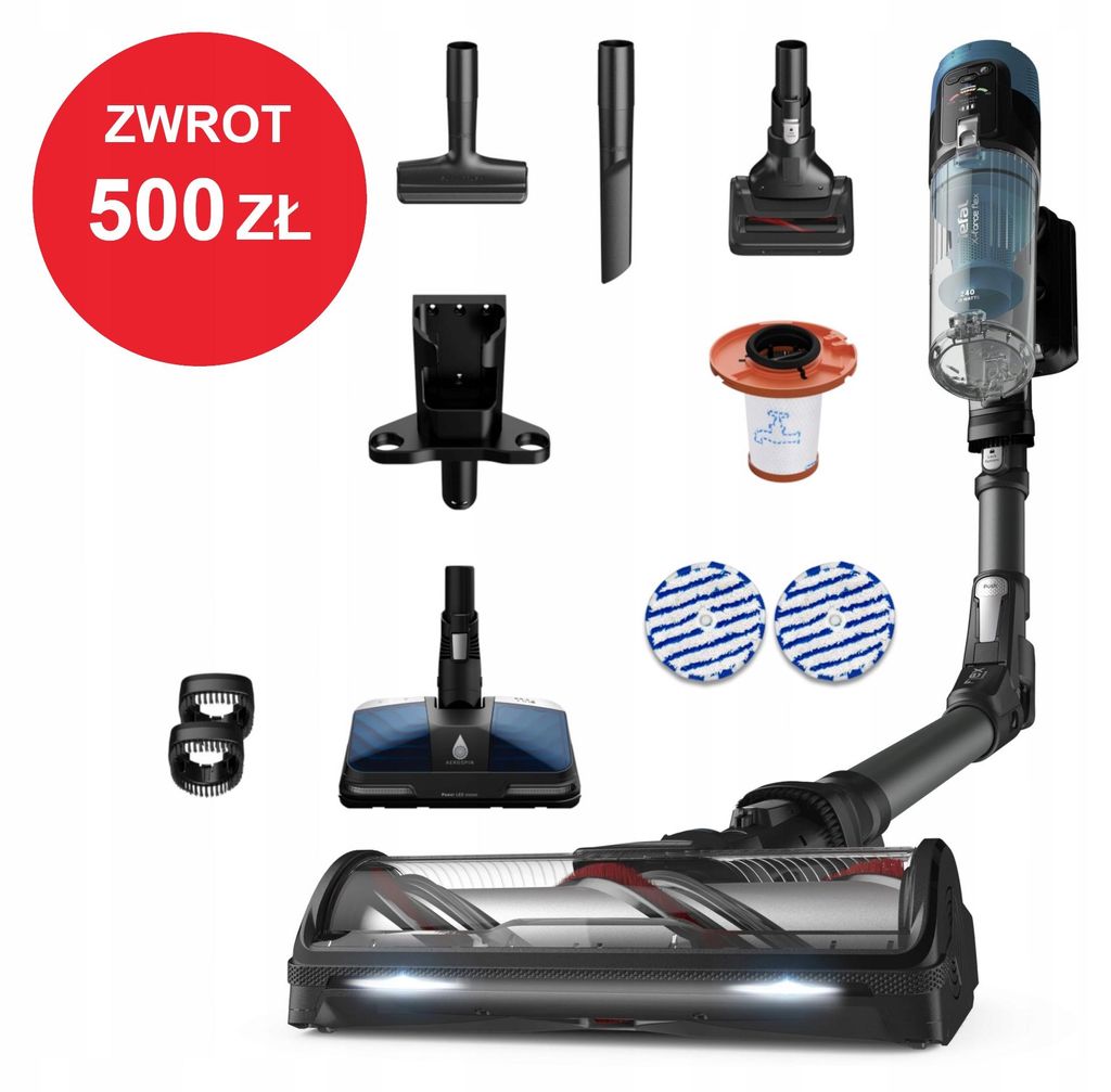 TEFAL X-FORCE FLEX 14.80 2-in-1-Akku-Staubsauger mit Wischfunktion, 240 AW, LED