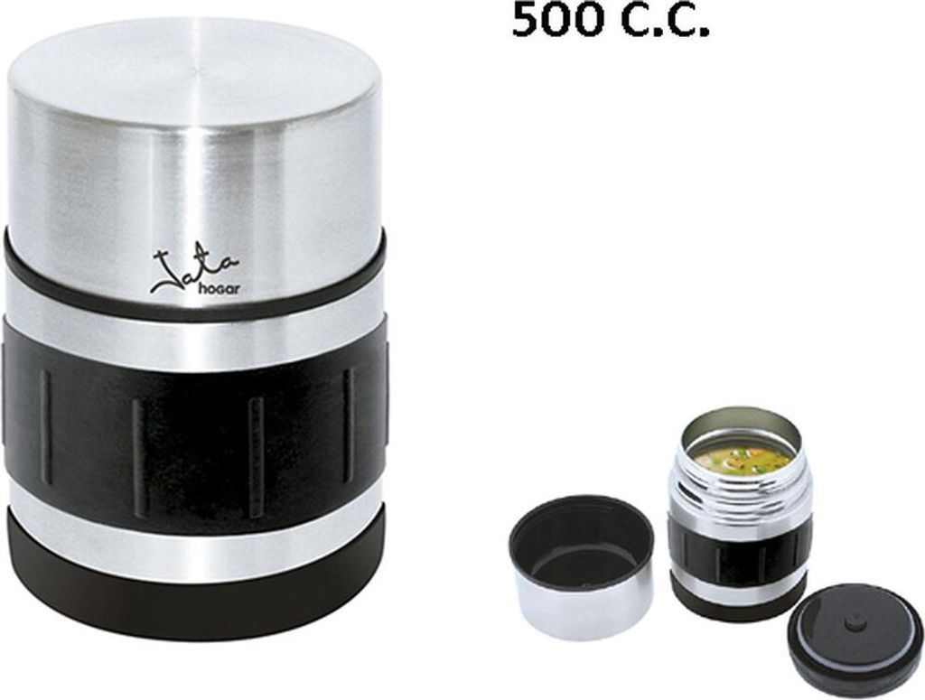 JATA thermos 825 * 500 ml Schwarz/Silber