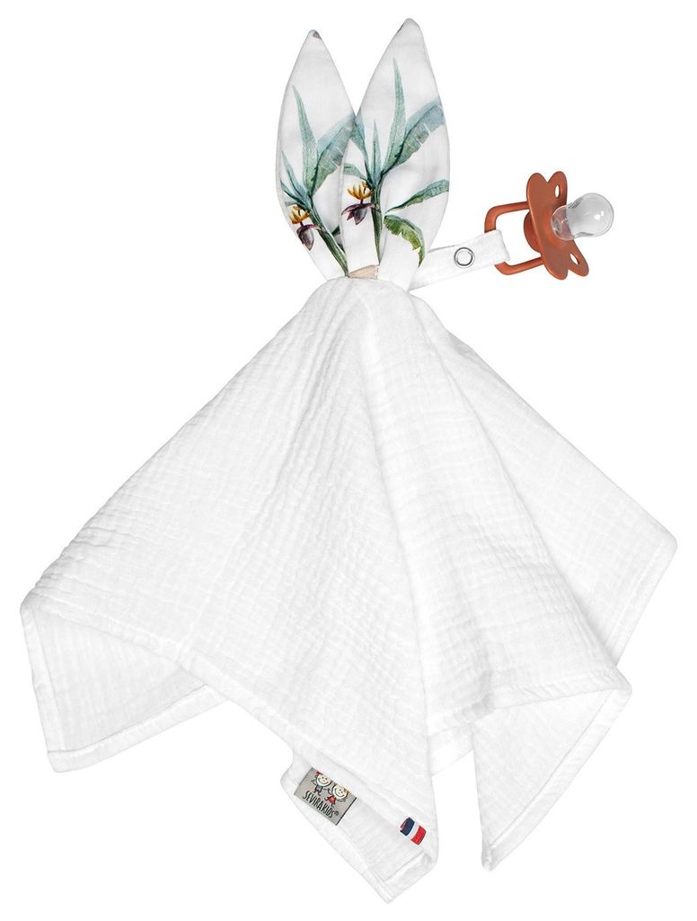 Schnuffeltuch Hase Safari - TU - Weiß | by SEVIRA KIDS